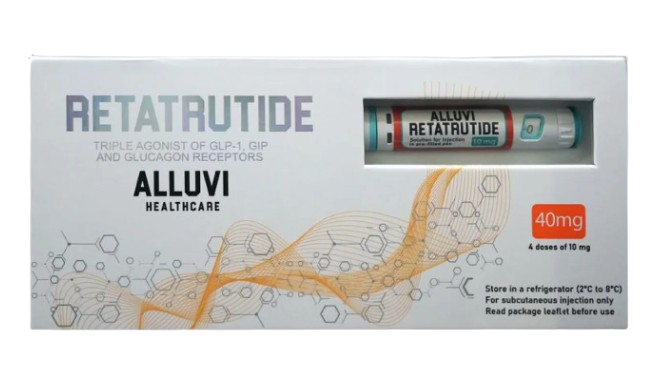 Retatrutide ALLUVI 40mg - Caneta pré-preenchida com 4 doses de 10mg